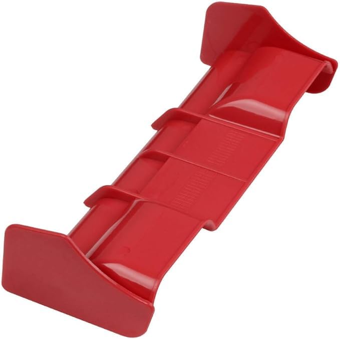 1/8 RC Car Rear Spoiler Tail Wing for 1:8 Scale RC Off Road Truck Buggy Racing Car (Red) - color: Red