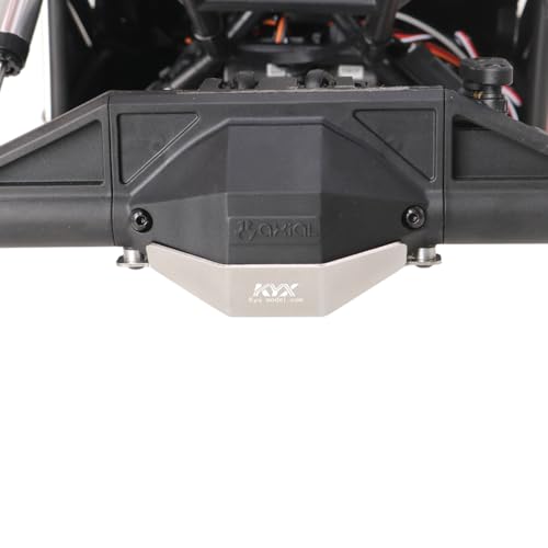 KYX Racing Stainless Steel Chassis Protective Plate Front Rear Axle Guard Upgrades Parts Accessories for 1/8 RC Car Axial AXP8