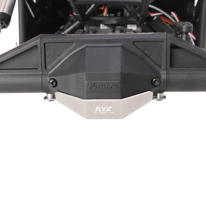 KYX Racing Stainless Steel Chassis Protective Plate Front Rear Axle Guard Upgrades Parts Accessories for 1/8 RC Car Axial AXP8
