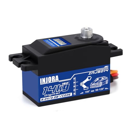 INJORA 14 kg Low Profile High Torque Digital Servo for 1/10 RC Crawler