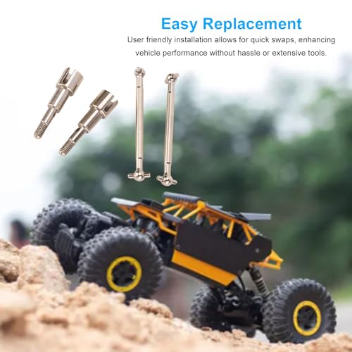 RC Car Metal Rear Drive Shafts Replacement for SCY 18101PRO 18103PRO, Upgraded Dogbone Rear Axle Driveshaft with Metal Construction for Enhanced Performance and