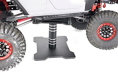 RC Car Stand Work Stand Repair Station 360 Degree Rotate for 1/10 1/8 1/12 RC Car Truck Buggy Crawler Multifunctional Repair Stand Repair Tool - color: Matte Black