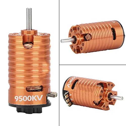 2 Poles 9500KV Brushless Motor, Car Digital Metal Shaft Sensored Brushless Motor 3.7cm/1.5in Car Model Accessory for 1/24 1/28 RC Model Car