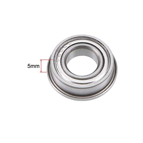 F688 F688-ZZ F688ZZ F628/8ZZ Flanged Flange Deep Groove Ball Bearings 8x16x5mm - size: F688ZZ 8x16x5