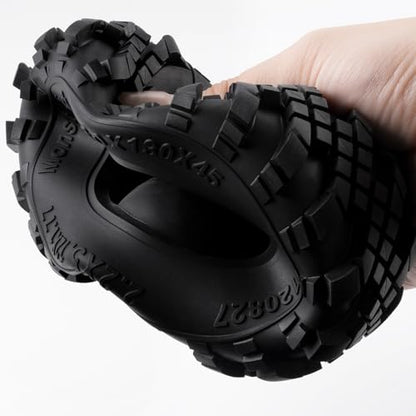 2.2" Super Grip Soft Rubber Slingers Grappler Mud Wheels Tyres | 4pcs 2.2 inch All Terrain Crawler Tires for 1/10 Scale Rock Crawler Car Axial SCX10 90047 D90 TF2 Tamiya CC01 TRX4