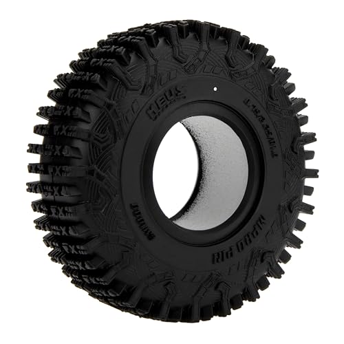 MEUS RACING 1.0 Tires - MS6 MPRO Pin Tires for TRX4M SCX24 FCX24 AX24 1/24 1/18 RC Crawler, 0.75/2.24/R1.0, #M1008 - size: M1008