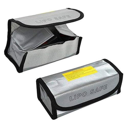 SpeedyFPV Portable Lipo Battery Safety Bag Guard Fireproof Fiberglass Charging Bag (7.25 x 3 x 3 Inches) - style: 7.25 X 3 X 3 Inches