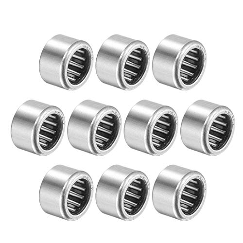 uxcell HK1312 Needle Roller Bearings 13mm Bore 19mm OD 12mm Width Chrome Steel Open End 10pcs - size: 13x19x12mm