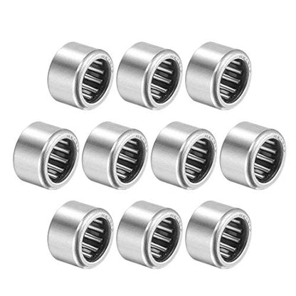 uxcell HK1312 Needle Roller Bearings 13mm Bore 19mm OD 12mm Width Chrome Steel Open End 10pcs - size: 13x19x12mm