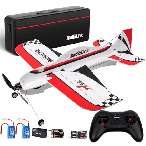 Radiolink A560 6 Flight Modes RC Airplane, Easy to Fly RTF RC Airplanes | RC Airplanes, 2.4Ghz Remote Control, Byme-A Gyro FC, Brushless Motor, for Men, Women, Adults, Beginner, Experienced