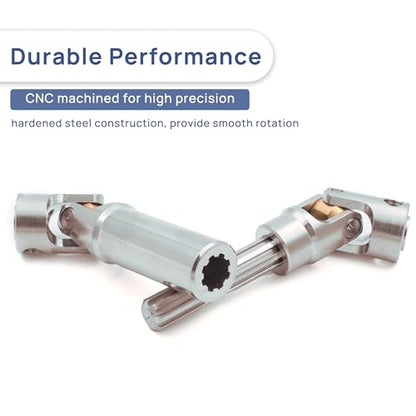 Steel Heavy-Duty Drive Shaft for 1/10 RC Car Crawler(75mm-95mm) | Stainless Steel Driveshaft for Axial SCX10 90046 AXI03007 TRX4 Redcat Gen8,Smooth Rotation - size: 75-95MM