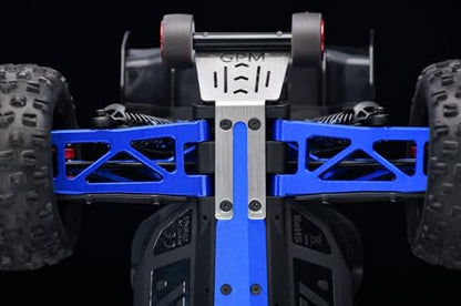 GPM Rear Lower Suspension Arm 7075-T6 Aluminum for ARRMA 1/16 Mini Kraton 3S - Upgrade Replacement A-Arm (Blue) - color: Blue