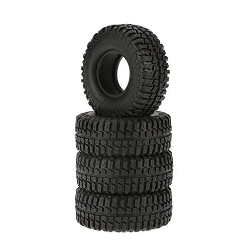 Goolsky 4Pcs Austar 1.9" 100mm 1/10 Scale Tires for 1/10 RC4WD D90 Axial SCX10 RC Rock Crawler