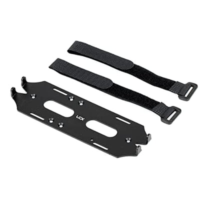 LCX Racing 1/10th RC Crawler Car CNC Machined Alloy Battery Tray for Axial SCX10 II 90046 90047, Upgrades Parts Accessories