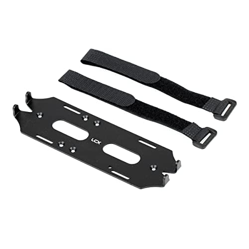 LCX Racing 1/10th RC Crawler Car CNC Machined Alloy Battery Tray for Axial SCX10 II 90046 90047, Upgrades Parts Accessories