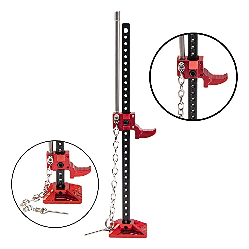 ShareGoo RC Metal Slideable Jack Tool Mini Lifting Jack Simulation Part Compatible with Axial SCX10 Traxxas TRX4 Tamiya CC01 D90 1/10 RC Rock Crawler Car