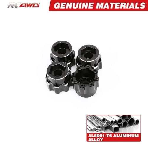 RCAWD for Pro-Line 1/8 8x32 to 20mm Aluminum Wheel Hex Adapters 3.8" Wheels Upgrades Parts #PRO635700 - size: 20mm