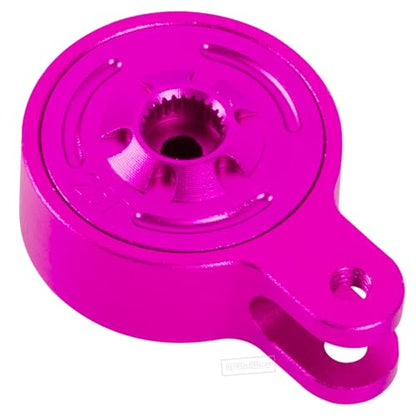 RC Servo Saver Set 25T Upgrades Part for 1/10 Big Rock 3S BLX,Granite/Senton 3S BLX & Mega 550,Kraton/Outcast 4S BLX,1/8 Typhon 3S BLX& Mega 550,Alloy Fixed Link Steering Servo Saver,Pink - color: Pink-1 Set