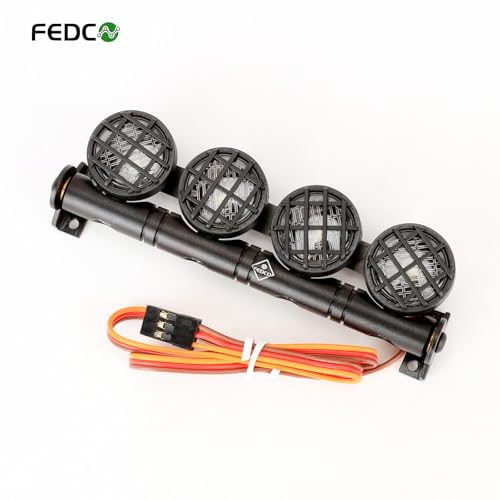 RC Light Bar USB LED Lights 5-Mode Strobe System 4.02 Inch RC Rock Lights for TRX4 SCX10 Redcat Gen7 Upgrades 1/10 RC Crawler Accessories - size: 22MM Led Light
