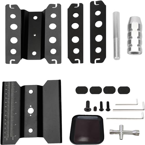 RC Car Work Stand RC Car Repair Work Stand Repair Workstation for 1/8 1/10 1/12 Scale Cars Trucks Monsters Buggies 360 Degree Rotation Lift Lower RC Tool Kit