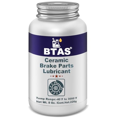 BTAS Silicone Brake Grease Lubricant for Brake Caliper Pad Pin Parts Lube, Synthetic Ceramic Brake Grease with Brush 8 oz - size: 8 oz