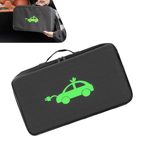 Car Tools Cable Bag, Waterproof Electric Vehicle Charging Cable Organizer Bag, Portable EV Charging Cable Bags, Storage & Organizer for Jumper Cables, Universal for Cars Trucks (Rectangle) - size: 1 PC# Rectangle