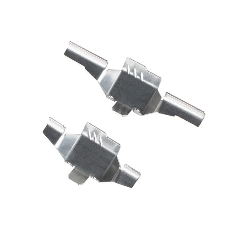 KYX Racing Stainless Steel Chassis Protective Plate Skid Plate Guard Chassis Guard Board Front Rear Axle Guard Plate Upgrades Accessories for 1/18 RC Crawler Car Traxxas TRX4M