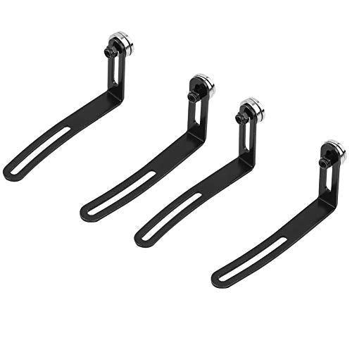 VBESTLIFE Body Mount Bracket for RC Car Shell, 4Pcs Magnetic L Bracket with Strong Magnet for 1/10 Scale RC Crawler, Metal Replacement Mounts for Axial SCX10, Easy Install Shell Mounting