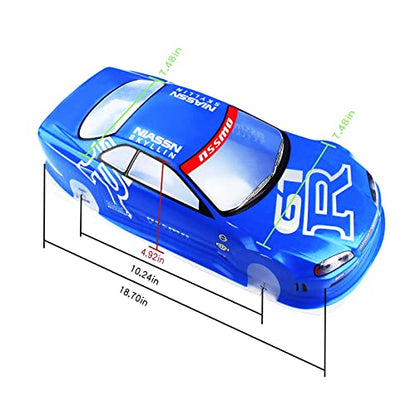 Manrock 1/10 Scale RC Painted Drift Racing Touring Onroad Car Body Shell GTR Blue