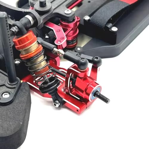 RC Steering Knuckle Block for LC PTG-2 PTG-2R 1/10 Metal Front Steering Cup Rc Model Crawler for Racing Car Truck for Buggy OP Accessories Upgrade Parts(Red) - size: Red