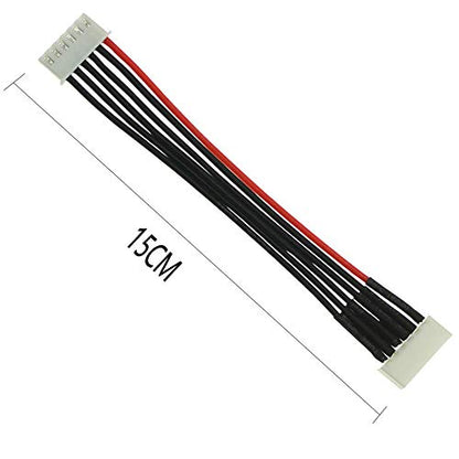 10pcs JST-XH 2S 3S 4S 5S 6S 2S-6S Balance Lead Extension Cable Male to Female Lipo Adapter Plug with 5.9inch 22AWG Silicone Wire (2pcs Each)