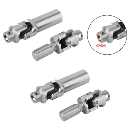 2PCS Stainless Steel Center Slider Driveshaft Set for LOSI Mini LMT 1/18 4X4 Brushed Monster Truck RTR LOS01026 Metal Upgrade Part