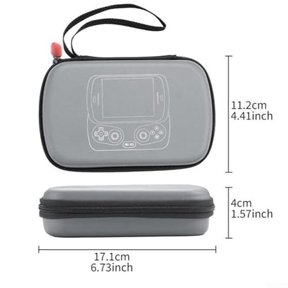 Hard Carrying Case for Anbernic RG Slide Retro Gaming Console Travel Storage Holder Protective Cover Flannel Material Compact Portable Game Accessories Organizer