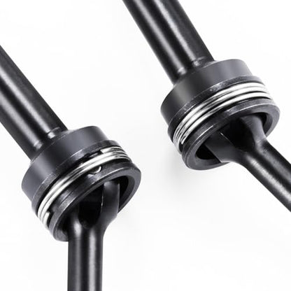2PCS Steel Universal CVD Drive Shaft CVD Driveshaft Dogbone Joint TT02 Front Rear CVD Drive Shaft Compatible with Tamiya TT02 1/10 RC On Road Touring Car (TT02 Universal CVD Drive Shaft) - color: Tt02 Universal Cvd Drive Shaft
