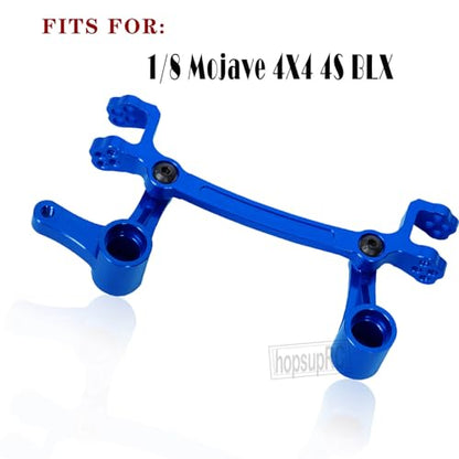 Aluminum Steering Bellcranks Servo Saver Upgrades Part for 1/8 Mojave 4X4 4S BLX RC Car,Drag Link Set w/Bearings Hops Up,Replaces ARA340200 Blue - color: Blue(steering)