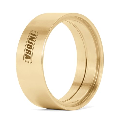 INJORA 27g/pcs 1.3" Brass Inner Beadlock Rings for 1.3" Wheels