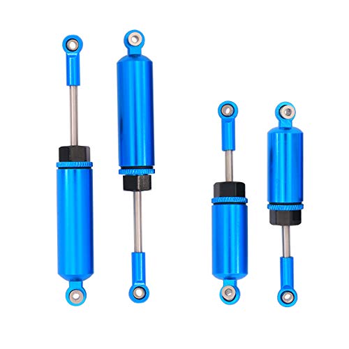 Metal Accessory Front and Rear Shock Absorber Damper Compatible with Wltoys 12428 12423 FY-03 1/12 RC Car RC Car Truck Buggy (Blue)