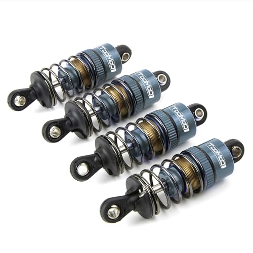50MM Oil Shock Absorbers Upgrade for 1/10 RC On-Road Cars | Fits Tamiya TT-01/02 / M03-06 / TA05/06 / M05 / M06 - Oil Damper Upgrade - Gray - color: Grey