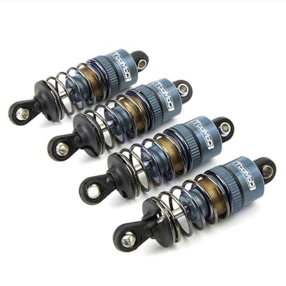 50MM Oil Shock Absorbers Upgrade for 1/10 RC On-Road Cars | Fits Tamiya TT-01/02 / M03-06 / TA05/06 / M05 / M06 - Oil Damper Upgrade - Gray - color: Grey