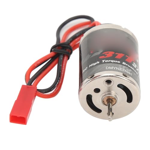 370 RC Electric Motor, 31T High Torque Brushed Motor 30000 RPM Non Load Speed RC Electric Motor for RC Boat Airplane Toys Model DIY Toys, Low Noise Efficient, Heat