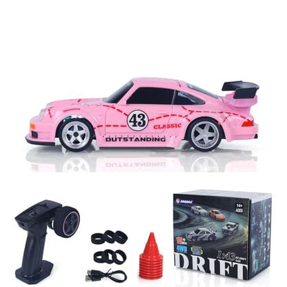 TOUCAN RC HOBBY 1/43 2.4G Radio Control Drift Car Racing Vehicles High Speed 15KM/H 4WD Mini Car Model Battery Lights RTR Gift for Ages 14+ - color: 4305a