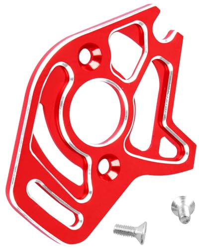 RC Motor Mount Upgrades Part for 1/10 Slash 4x4/Slash 4x4 VXL,Aluminum Motor Plate Hops Up,Red - color: Red(Motor Mount)