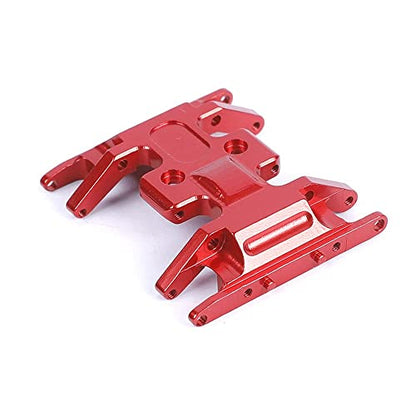 Aluminum Alloy Skid Plate for 1/24 Axial SCX24 RC Crawler Car Upgrades Transmissions Center Gearbox Protective Plate (Red) - color: Red