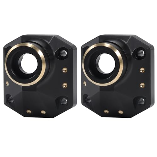 110g Brass Front Rear Axle Housing for 1/10 Axial Capra F9 Upgrade | Brass front rear Currie portal axle housing. Perfect fit for 1/10 Axial Capra F9 crawler. Solid brass, durable upgrade parts - size: Diff Cover B