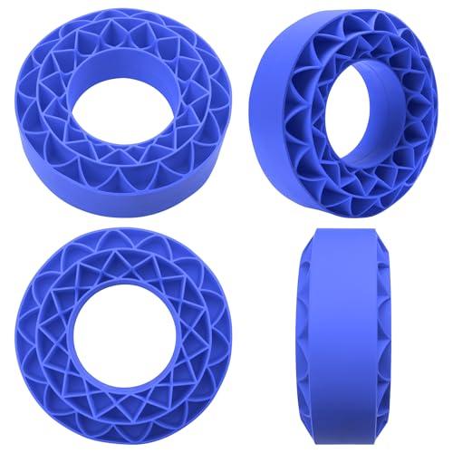4Pack ShareGoo Silicone Rubber 1.9 RC Crawler Tire Foam Insert 108x42mm Compatible with Axial SCX10 90046 Traxxas TRX4 Redcat Gen7 Gen8 1/10 RC Crawler 1.9" Wheel Tires (Blue) - color: Blue