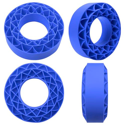 4Pack ShareGoo Silicone Rubber 1.9 RC Crawler Tire Foam Insert 108x42mm Compatible with Axial SCX10 90046 Traxxas TRX4 Redcat Gen7 Gen8 1/10 RC Crawler 1.9" Wheel Tires (Blue) - color: Blue