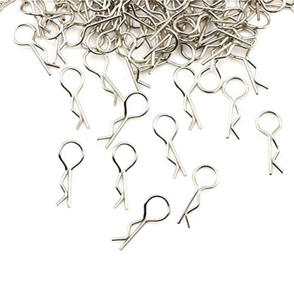 Replacement Part For 100pcs/pack Stainless Body Shell Clip Pin For RC 1/16 Car Truck Vehicles Car Shell Latch