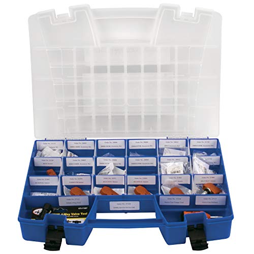 Akro-Mils 06318 Multi Compartment Hardware and Crafts Portable Organizer Storage Case, (18-Inch x 13-Inch x 4-Inch), Blue