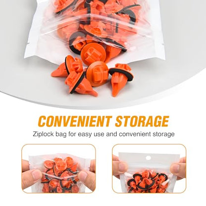 GOOACC 180PCS Car Bumper Retainer Clips Bumper Fender Liner Kit for Lexus Toyota 4Runner Tacoma RAV4 Scion 75495-35010 75397-35010 90189-06065 90189-06013 90189-06028 90467-07201 90467-10188 - color: 180 Clips + 1 Tools