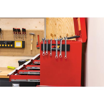 Performance Tool W12526 2-Piece Flexible Magnetic Tool Holder Bar | Double-sided magnets stick to steel without screws. Non-scratch carbon fiber. Contours to vehicle fenders - style: 2Pc Magnetic Tool Holder Bar